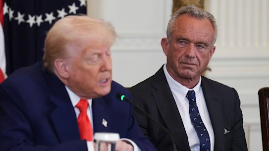 President Trump and Robert F. Kennedy at a Make America Healthy Again event in May.