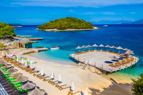 The seaside village of Ksamil, Albania, is nicknamed the “Maldives of Europe”, and for good reason.