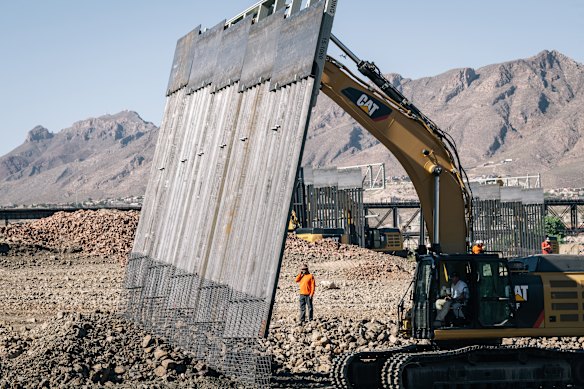 The company has won more than $US8 billion in contracts from the Department of Homeland Security to design and construct segments of Trump’s long-touted wall on the southern border.