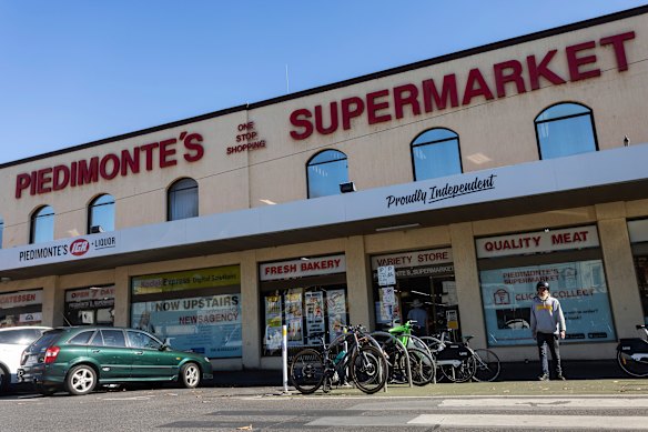 The beloved Piedimonte’s Supermarket in Fitzroy North.