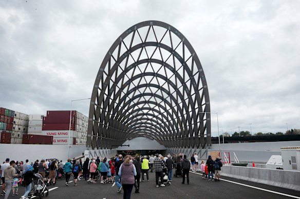 The West Gate Tunnel will open to traffic on Sunday.