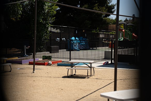 Outdoor play areas at the Primary School in East Palo Alto.