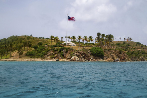 Jeffrey Epstein’s private island in the Virgin Islands. 