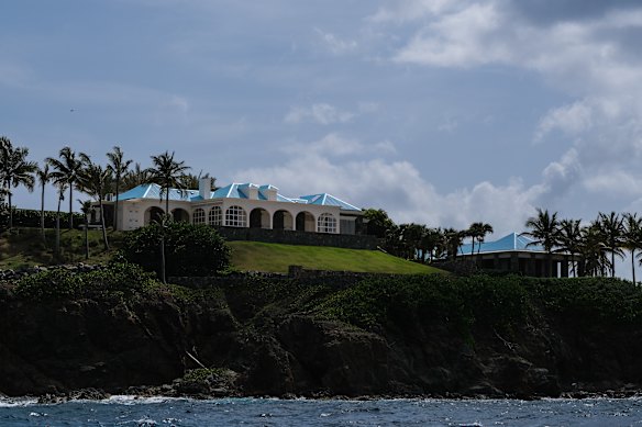 Little Saint James, one of the private islands owned by Epstein.