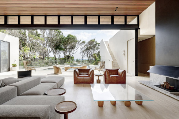 The Belongil Beach home Damien Gance and Sasha Robertson bought for $33.5 million.