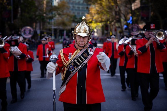 Music forms the backdrop for the Sydney march.
