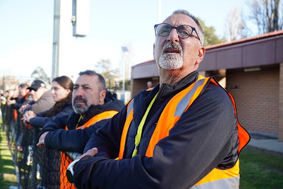 Heidelberg United president Steve Tsalikidis, left, and chairman Arthur Evriniadis.