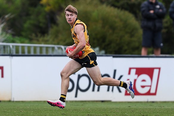 Leo Steed in action for WA at the championships.