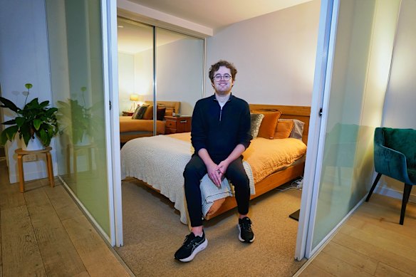 Mitchell Blincoe recently bought a one-bedroom apartment in North Melbourne knowing it wouldn’t go up much in value.