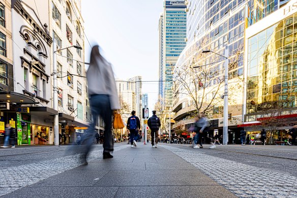 George St Sydney, looking west towards Chinatown.