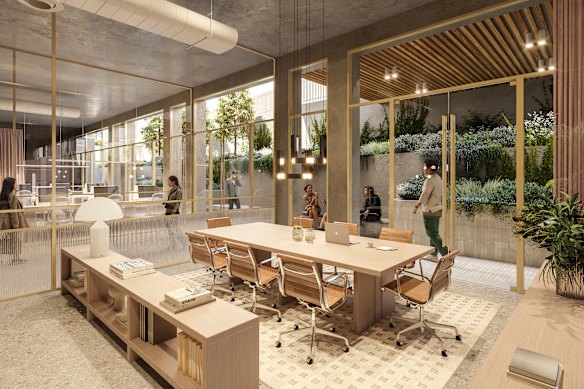 The Reader’s Digest Building has a a Mad Men-type interior.