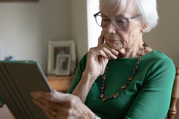 Cecily Grice had to deal with multiple government agencies online when her husband fell ill – causing significant additional stress.