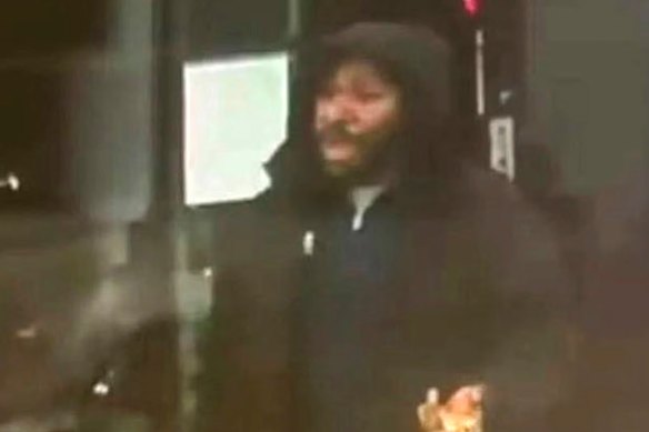 The BBC obtained an image of Anthony Williams in Peterborough the evening before the alleged train attack.