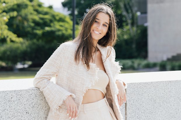 Chanel Contos  at the ANU when she joined the Global Institute for Women’s Leadership in 2023 to found and chair its Global Youth Committee.