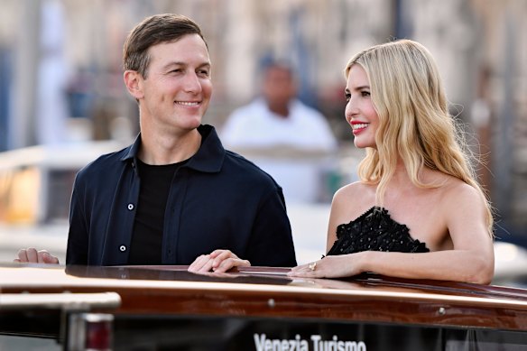 Master of the deal. Jared Kushner with wife Ivanka Trump.