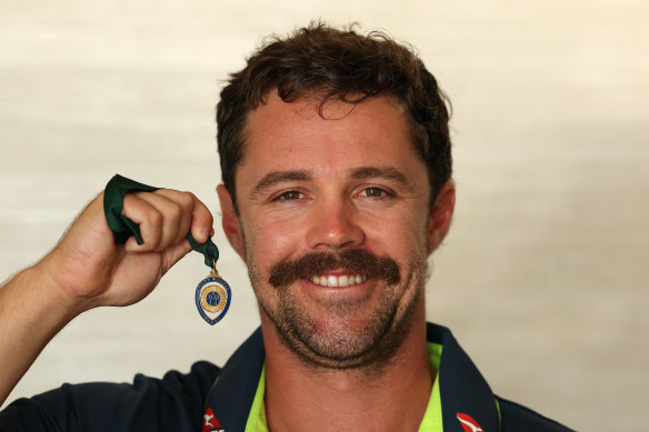 Travis Head received the 2025 Allan Border Medal in Galle, Sri Lanka.