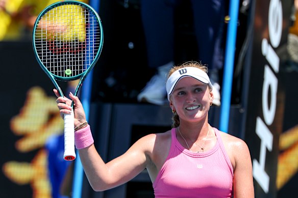 Taylah Preston backed up her maiden victory at a grand slam at home in Australia earlier this year with a win in the first round at the US Open.