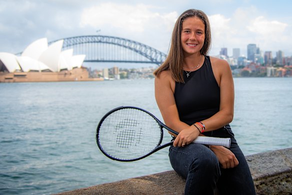 Daria Kasatkina in Sydney in 2022, before she switched countries.