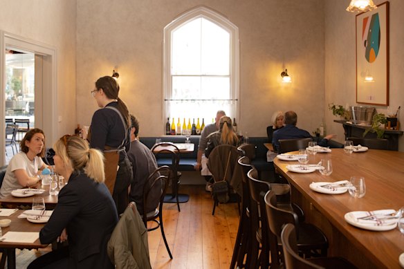 Inside Reed House on Lonsdale Street, where you can get a fancy pie to share.