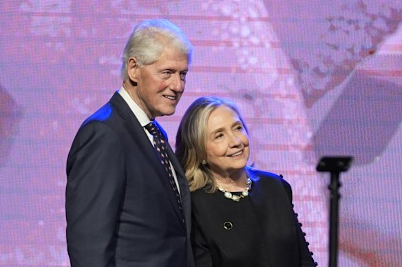 Bill and Hillary Clinton in 2024.