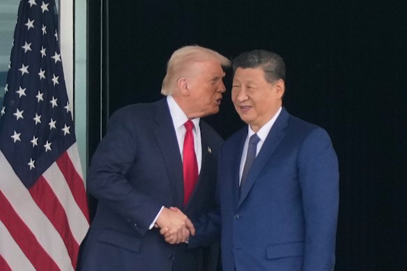 Trump and Xi in Busan, South Korea, last year.