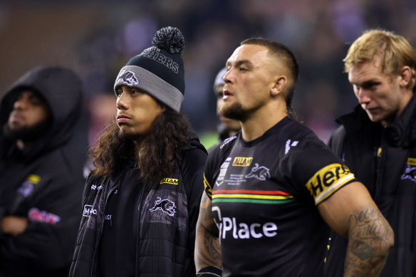 Jarome Luai and James Fisher-Harris volition  permission  the Panthers astatine  the extremity  of this season.