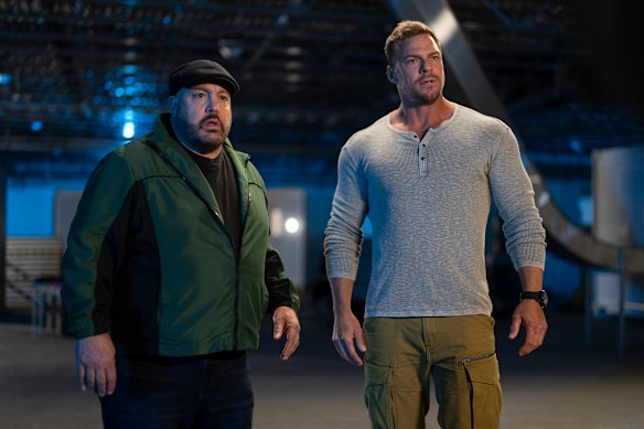 Kevin James (left) and Alan Ritchson in Playdate.