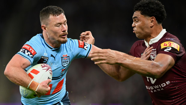 Damien Cook filled in in the centres for NSW.