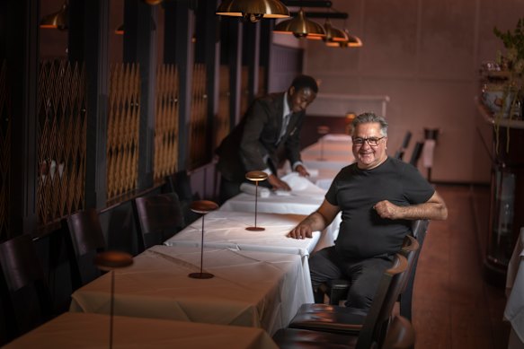 Guy Grossi in the Grill restaurant at Florentino.