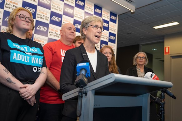 ACTU secretary Sally McManus has welcomed the commission’s recognition that the real value of award wages should be restored.