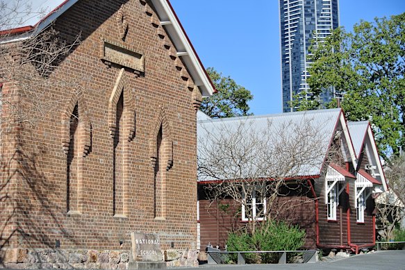 Brisbane Central State School’s heritage hall, built in 1874, is still used for school activities.