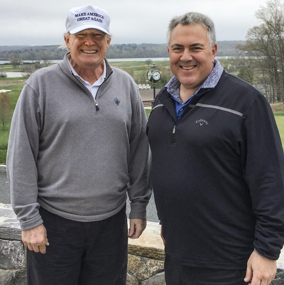 Joe Hockey and former President Donald Trump.