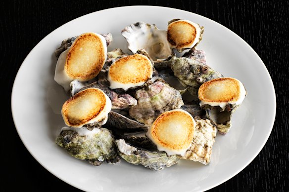 Mark Best’s new take on grilled seafoam oysters.