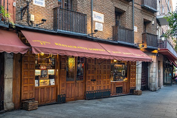 Madrid’s Restaurant Sobrino de Botin – the oldest restaurant in the world in continuous operation.
