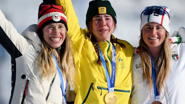 Josie Baff wins Olympic gold at the 2026 Games. 