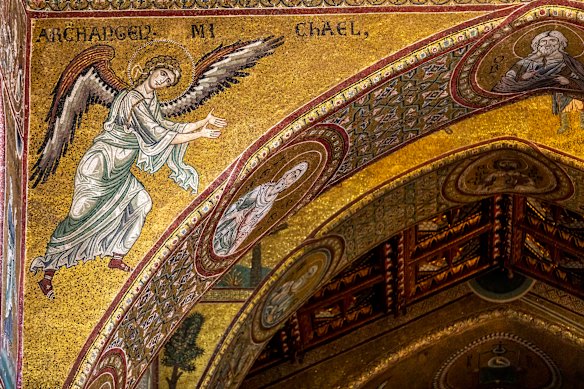 Detail of the  Cathedral Santa Maria Nuova of Monreale near Palermo in Sicily.