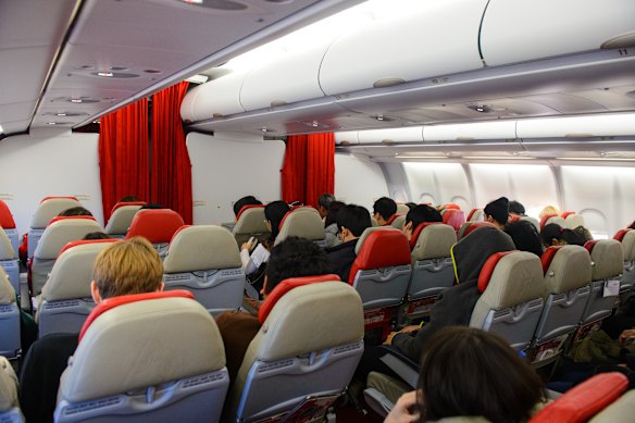 The economy seats look small … and feel small.
