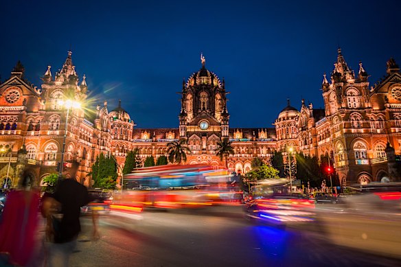 The exuberant, historic Chhatrapati Shivaji Terminus.