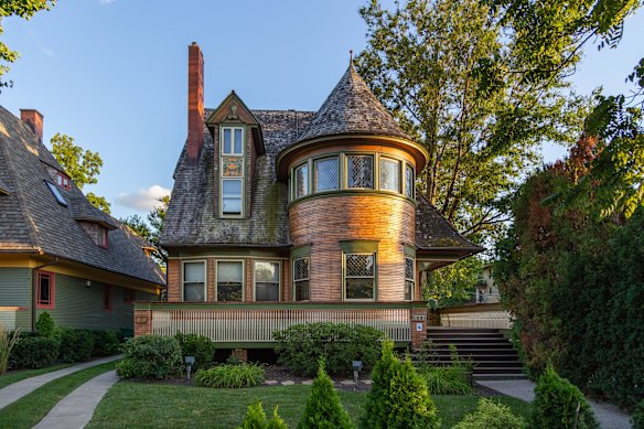 Admirers can only view these privately-owned homes from the verge.