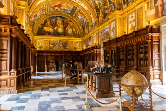 Philip II’s library is crowned with frescoes depicting the seven liberal arts.