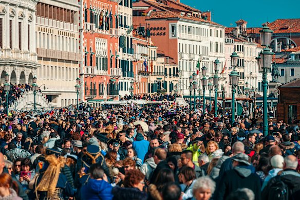 Tourist numbers in Venice have more than doubled since the turn of the century.