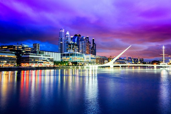 The Puerto Madero district, post glow-up.