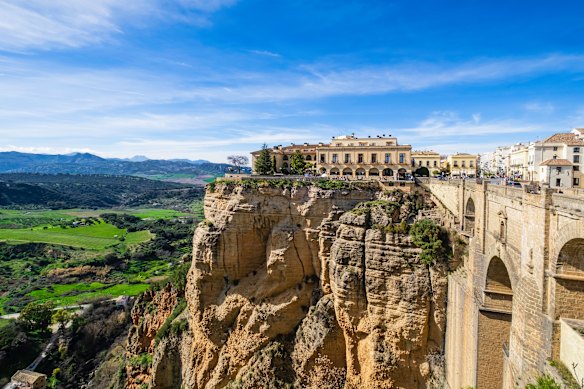 Ronda, and its spectacular bridge and gorge.