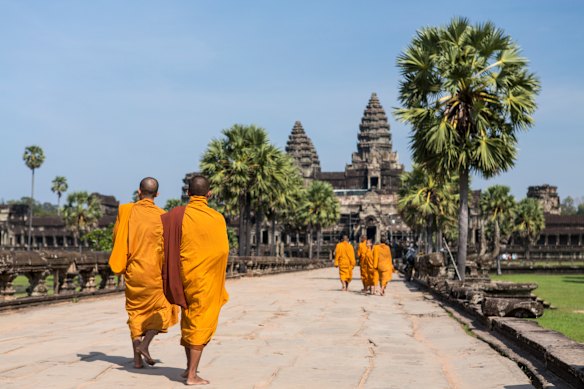The UNESCO World Heritage Site of Angkor Wat in Siem Reap, Cambodia.