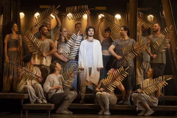 Robert Tripolino as Jesus in Jesus Christ Superstar, which is currently showing at Crown Perth.