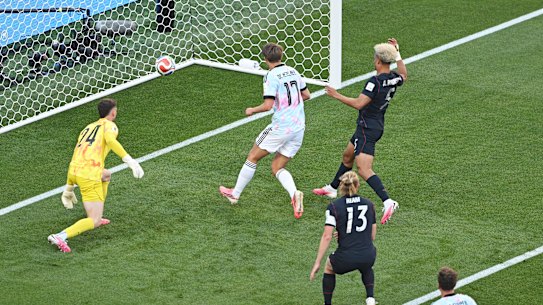 Charles De Ketelaere scores to give Belgium a 1-0 lead.