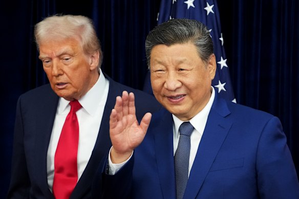 Donald Trump and Xi Jinping in October.
