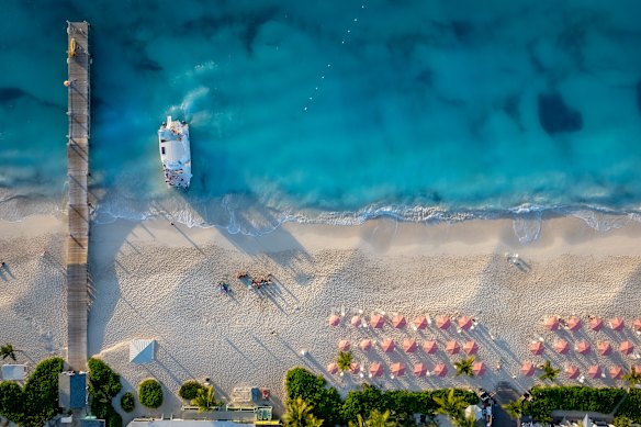 Grace Bay Beach in the Turks and Caicos Islands.