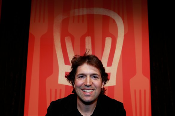  Ben Shewry at the Good Food Guide Awards, when he was named chef of the year.