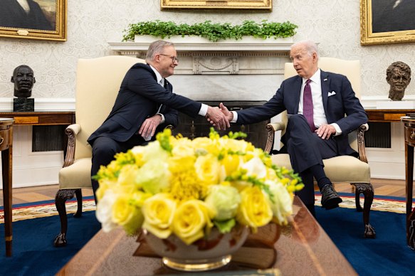 Anthony Albanese’s last visited the Oval Office two years ago and was given a warm welcome by then president Joe Biden.